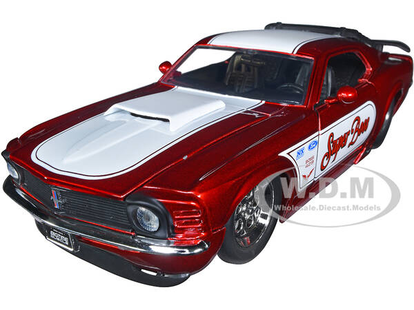 1970 Ford Mustang Boss 429 Candy Red with White Stripes \