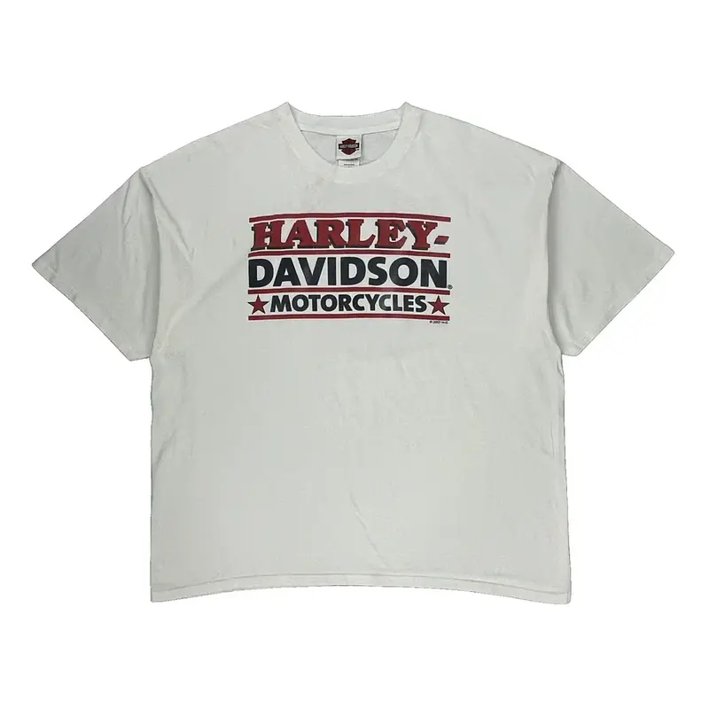 Tennessee Harley Davidson Graphic T-Shirt - 3XL White Cotton