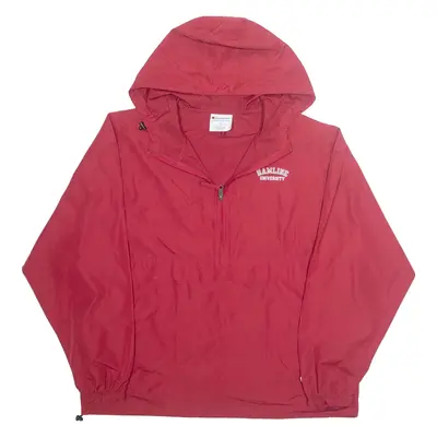 CHAMPION Mens Pullover Jacket Red Hooded XL