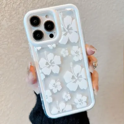 Fall Flower Pattern Phone Case, Summer Anti-fall & Shockproof Phone Protector Cover, Decorative Phone Protective Case Compat...