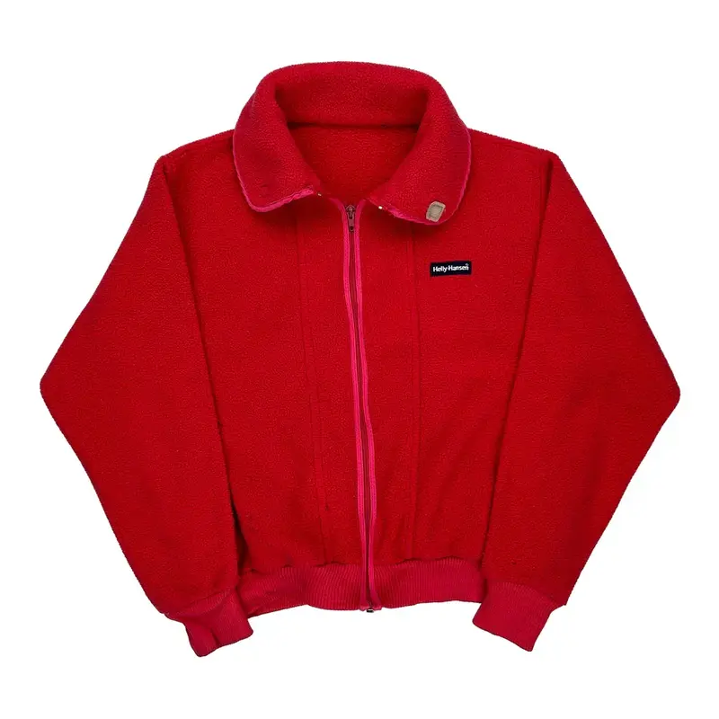 Helly Hansen Fleece Jacket - Medium Red Polyester
