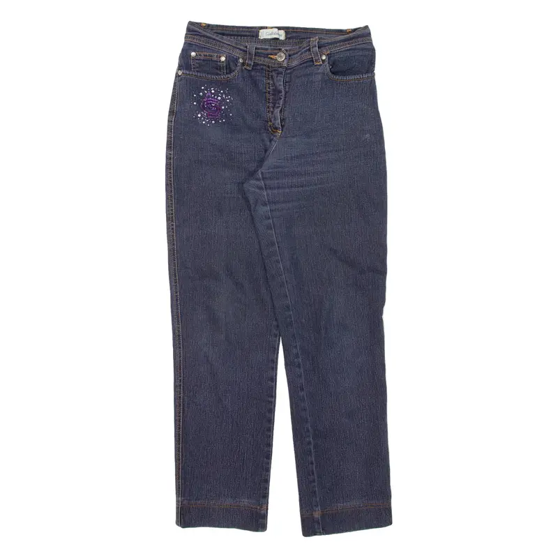 GIALLO LIMONE Womens Jeans Blue Slim Straight W27 L27