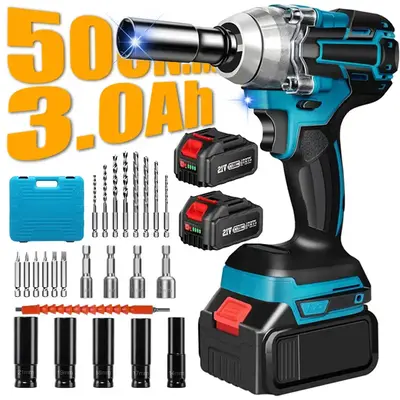Cordless Impact Wrench,500N.m 1/2\
