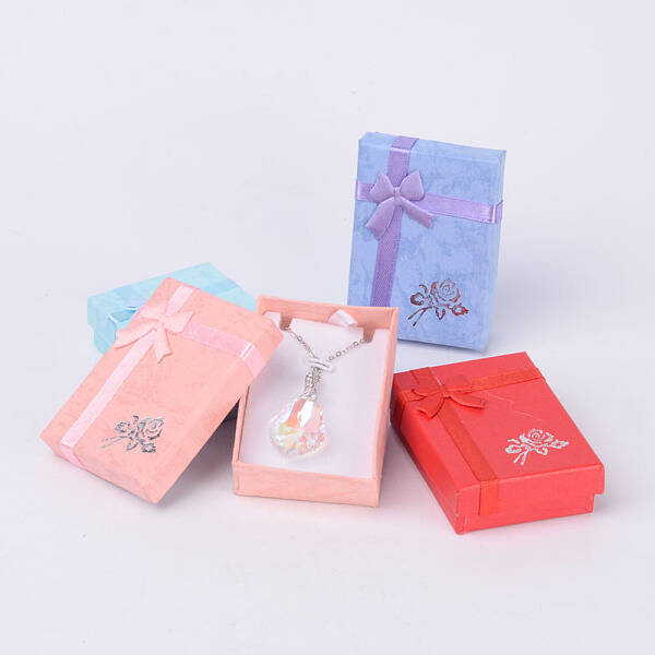 Cardboard Pendant Necklaces Boxes