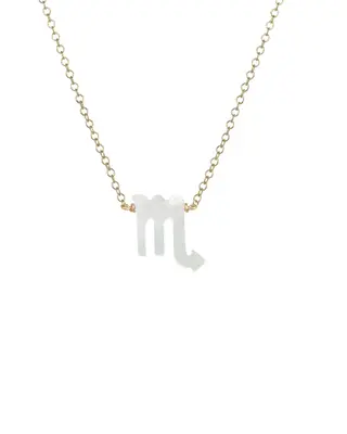 Zodiac Necklace | Metal Color: Gold | Sign: Scorpio