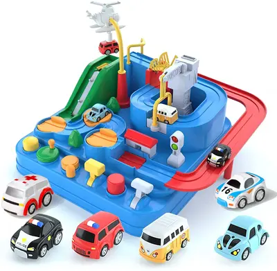 Race Track Car Vehicles Toy Set for Kids - Colorful Cars, Durable Materials, Suitable for Ages 3-4 Years, Non-Toxic, Easy to ...