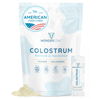 WonderCow Colostrum Supplement Powder for Gut Health, Immune Support & Muscle Recovery | Natural IgG Whole Bovine Colostrum S...
