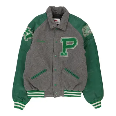 David 2016 Ssr Varsity Jacket - Medium Grey Wool Blend