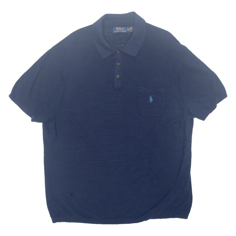 POLO RALPH LAUREN Mens Polo Shirt Blue XL