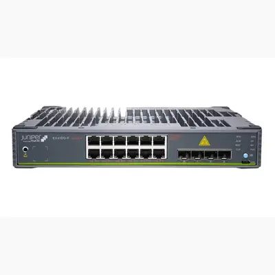 Juniper EX4100-F-12P-TAA | EX4100-F 12 x Ports PoE+ 10/100/1000BaseT + 2 x 1G/2.5G/10GBaseT Uplink Ports + 4 x 10G SFP+ Uplin...