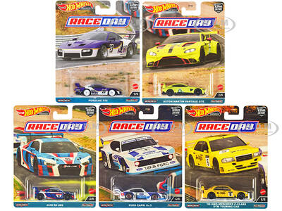 Race Day 5 piece Set Car Culture Series Diecast Model Cars by Hot Wheels
