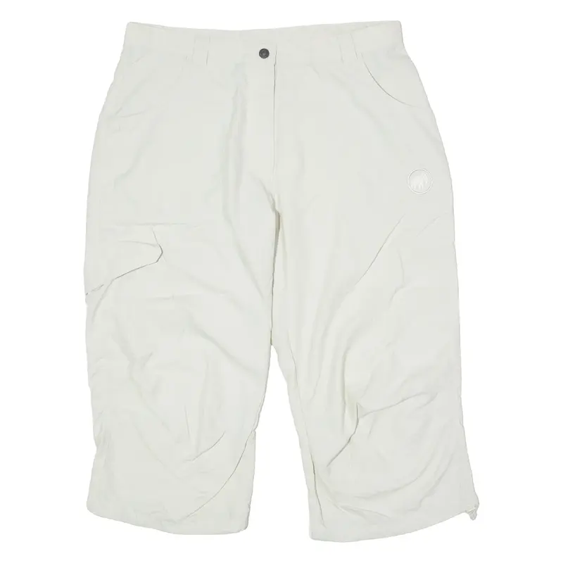 MAMMUT Mountain Outdoor Womens Cargo Shorts Cream M W32