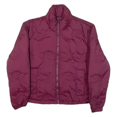 ADIDAS Insulated Womens Jacket Maroon Nylon UK 10