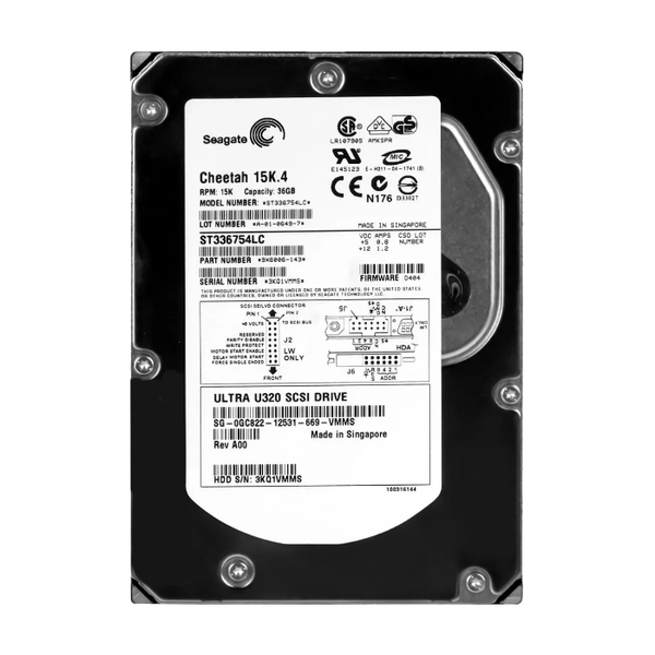 9X6006-143 Seagate 36GB Ultra-320 SCSI 15000 3.5-inch 8MB Hard Drive
