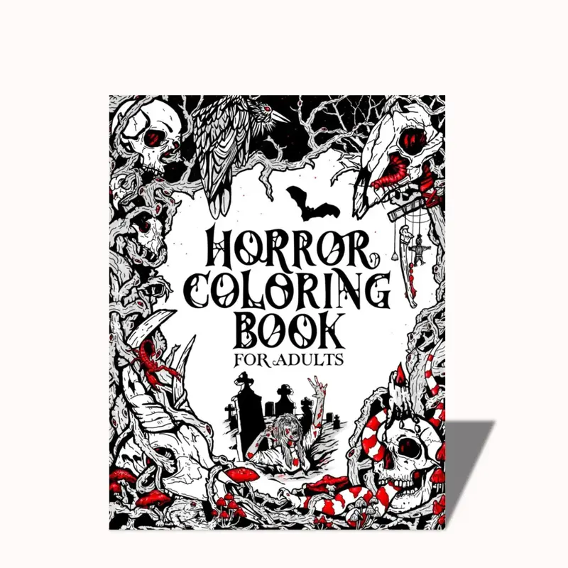 Dark Arts: A Horror Coloring Book Featuring Ghosts, Ghouls, and Grisly Monsters