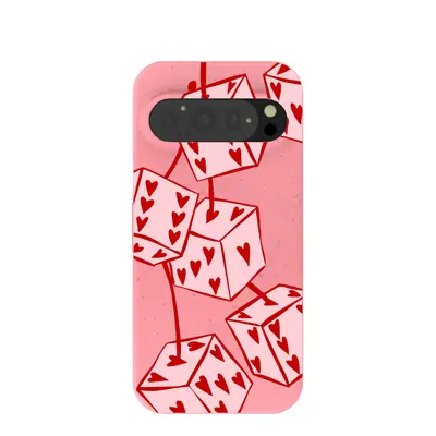 Bubblegum Pink Dicey Cherries Google Pixel 9/9 Pro Case