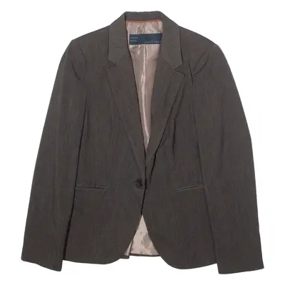 ZARA BASIC Womens Blazer Jacket Brown L