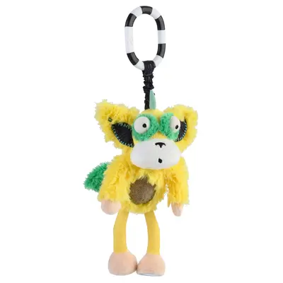 Inklings Marley the Horn Headed Monkey Chime & See Hanging Activity Toy for Infants Colorful Sensory Fun with Soft Textures S...