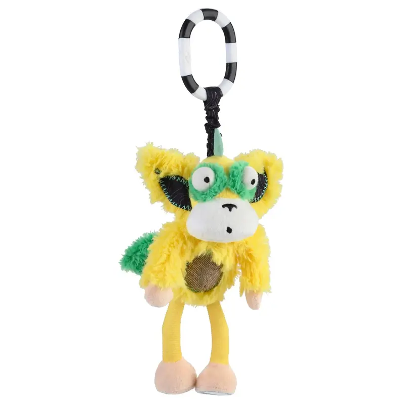 Inklings Marley the Horn Headed Monkey Chime & See Hanging Activity Toy for Infants Colorful Sensory Fun with Soft Textures S...