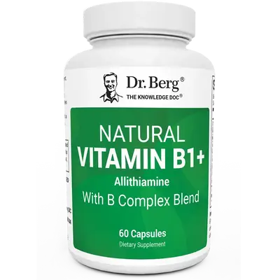 Natural Vitamin B1+ Allithiamine with B Complex Blend - 60 Capsules