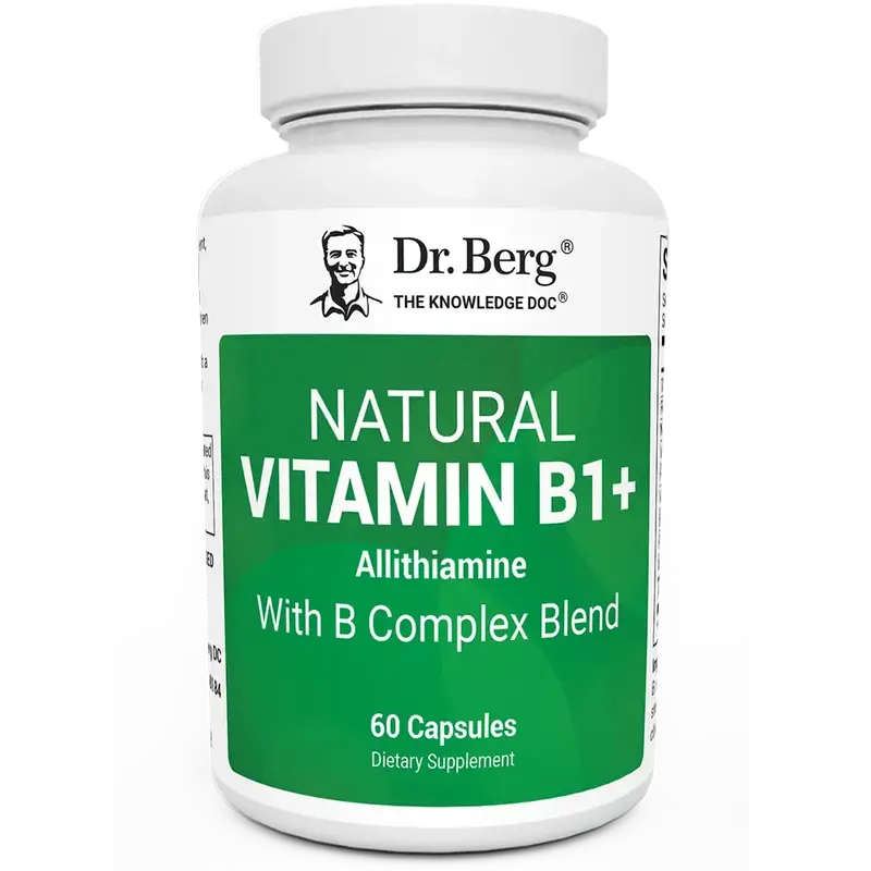Natural Vitamin B1+ Allithiamine with B Complex Blend - 60 Capsules