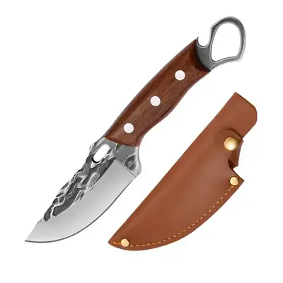 Chef Knife -Thickened Stainless Steel Kitchen Knife-Knife for Cooking, Chopping. Knife for Home, Camping, BBQ. For Balance & ...