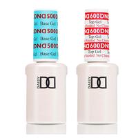 DND Daisy Soak Off Gel Polish Top Coat 600 Base Coat 500 LED/UV 15ml gel duo Gloss Nail
