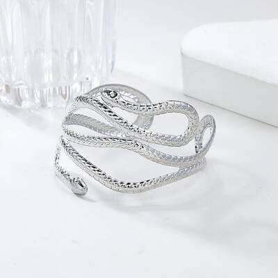 Snake Alloy Cuff Torque Bangles for Women
