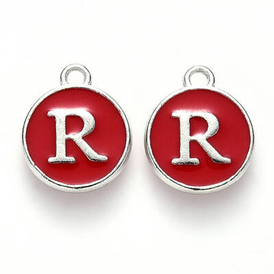 Platinum Plated Alloy Enamel Charms