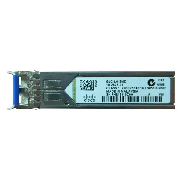 Cisco GLC-LH-SMD | 1Gb/s 1000Base-LX Single-Mode Fibre 1310nm 10km Duplex LC Connector SFP (mini-GBIC) Transceiver Module