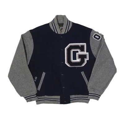 RENNONC Truesdale Varsity USA Jacket Blue Wool 90s Womens M