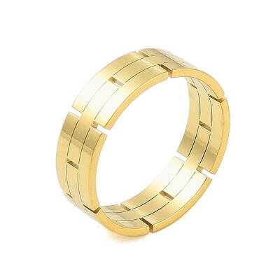 304 Stainless Steel Chain Shape Finger Ring