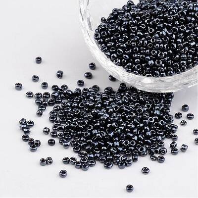 DIY Craft Beads 12/0 Opaque Colors Lustered Round Glass Seed Beads