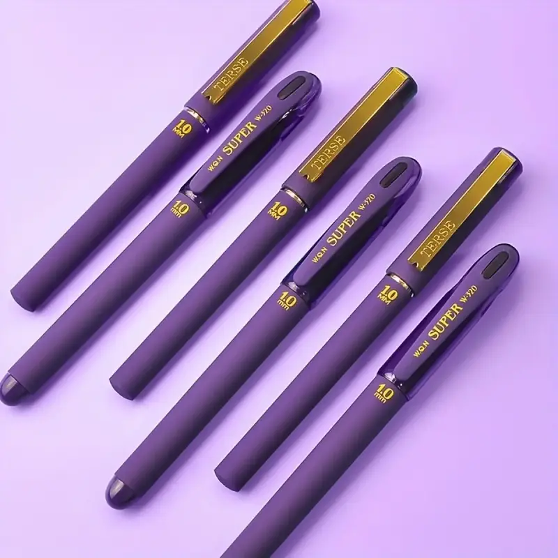 Unique Purple Ink Ballpoint Pen, 1.0mm Smooth Writing Ballpoint Pen Markers, Large Capacity Writing Pen, Office Stationery &...