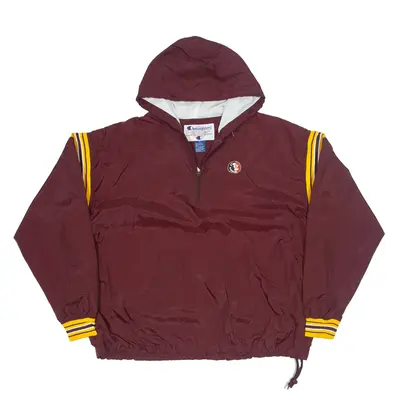 CHAMPION Anorak USA Jacket Maroon Mens XL