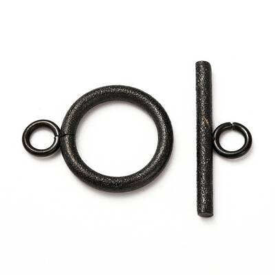 304 Stainless Steel Textured Toggle Clasps