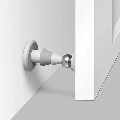 Magnetic Silent Door Stop, Silicone Punch-free Anti-collision Door Stop, Locking Door Stop for Home Use