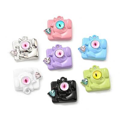 Spray Painted Alloy Pendants