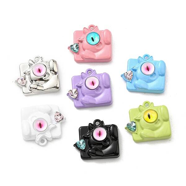 Spray Painted Alloy Pendants