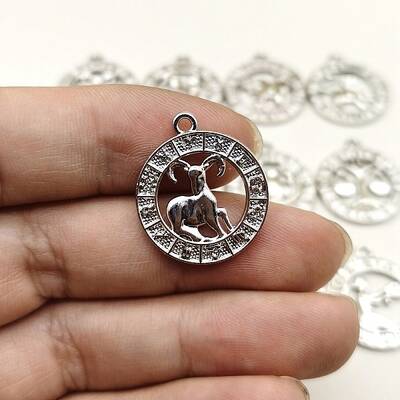 Constellation Themes Alloy Rhinestone Pendants