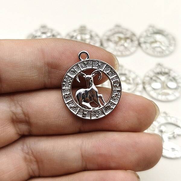 Constellation Themes Alloy Rhinestone Pendants