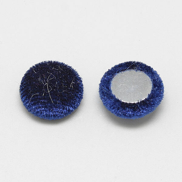 Velvet Cloth Fabric Covered Cabochons