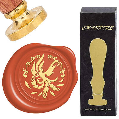 Brass Wax Seal Stamps with Wood Handle