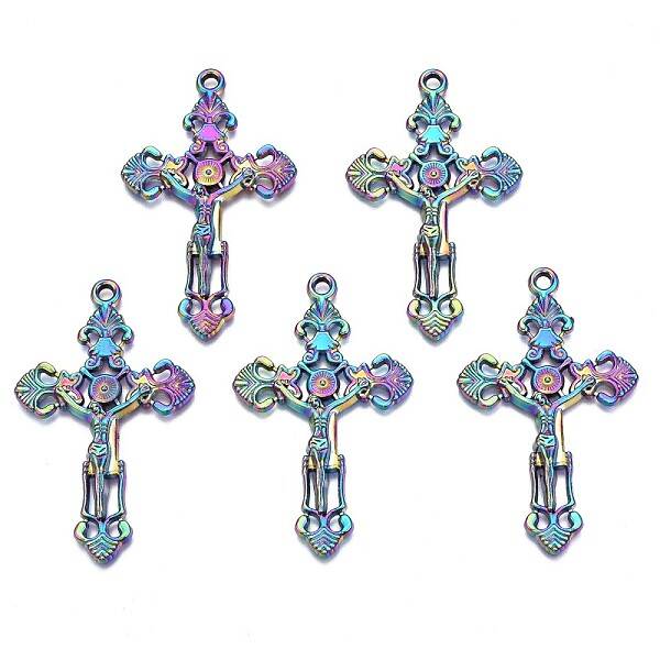 Rainbow Color Alloy Big Pendants