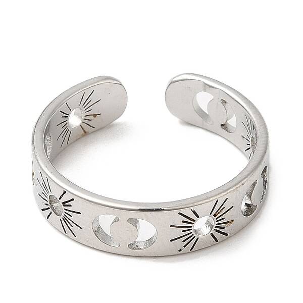 Non-Tarnish 304 Stainless Steel Open Cuff Rings