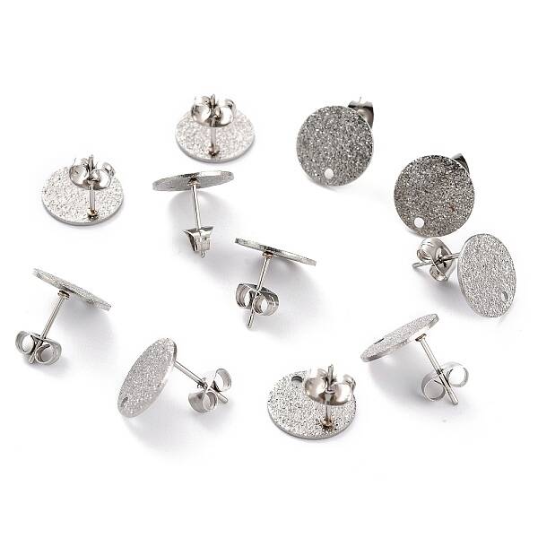 Non-Tarnish 304 Stainless Steel Stud Earring Findings