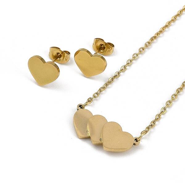Vacuum Plating 304 & 201 Stainless Steel Jewelry Sets
