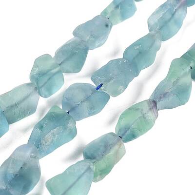 Raw Rough Natural Fluorite Beads Strands