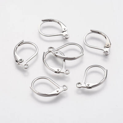 Tarnish Resistant 304 Stainless Steel Leverback Earring Findings