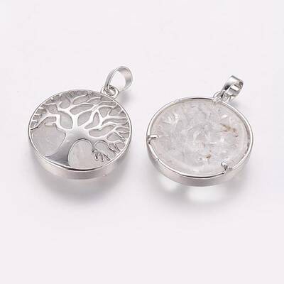 Natural Quartz Crystal Pendants